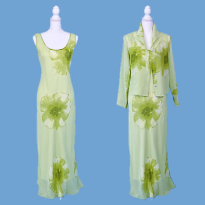 Armloses 2-teiliges Abendkleid