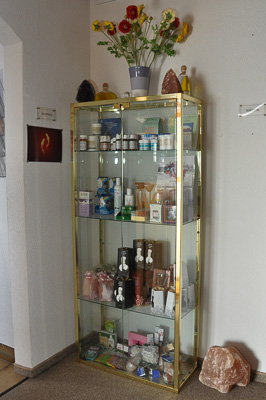 Messing Schauvitrine