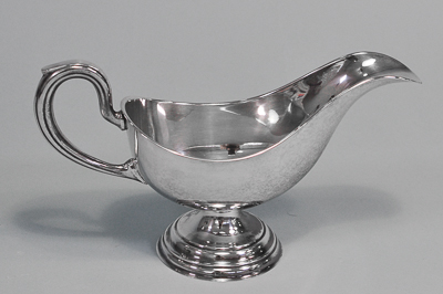 Sauciere aus Silber