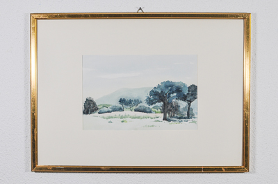 Landschaftsmotiv, Aquarell