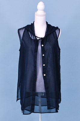 2-teilige transparente Strandbluse